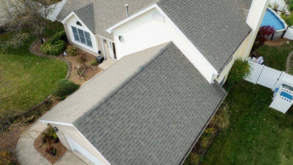 Close-up view of expert roof repair and installation, demonstrating top-tier roofing services for home safety and longevity.
